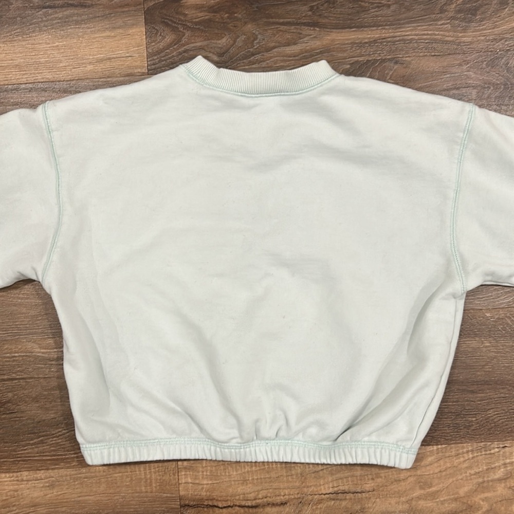 teddy fresh classic fleece cut off crewneck, size S. Pale green - Picture 10 of 15